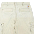 CARHARTT Mens Shorts Beige Cargo Plain M W34 Utility Workwear Cotton Blend