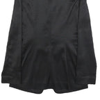 PACO RABANE Womens Black Button Jacket XS Polyester Blend Pinstripe Elegant