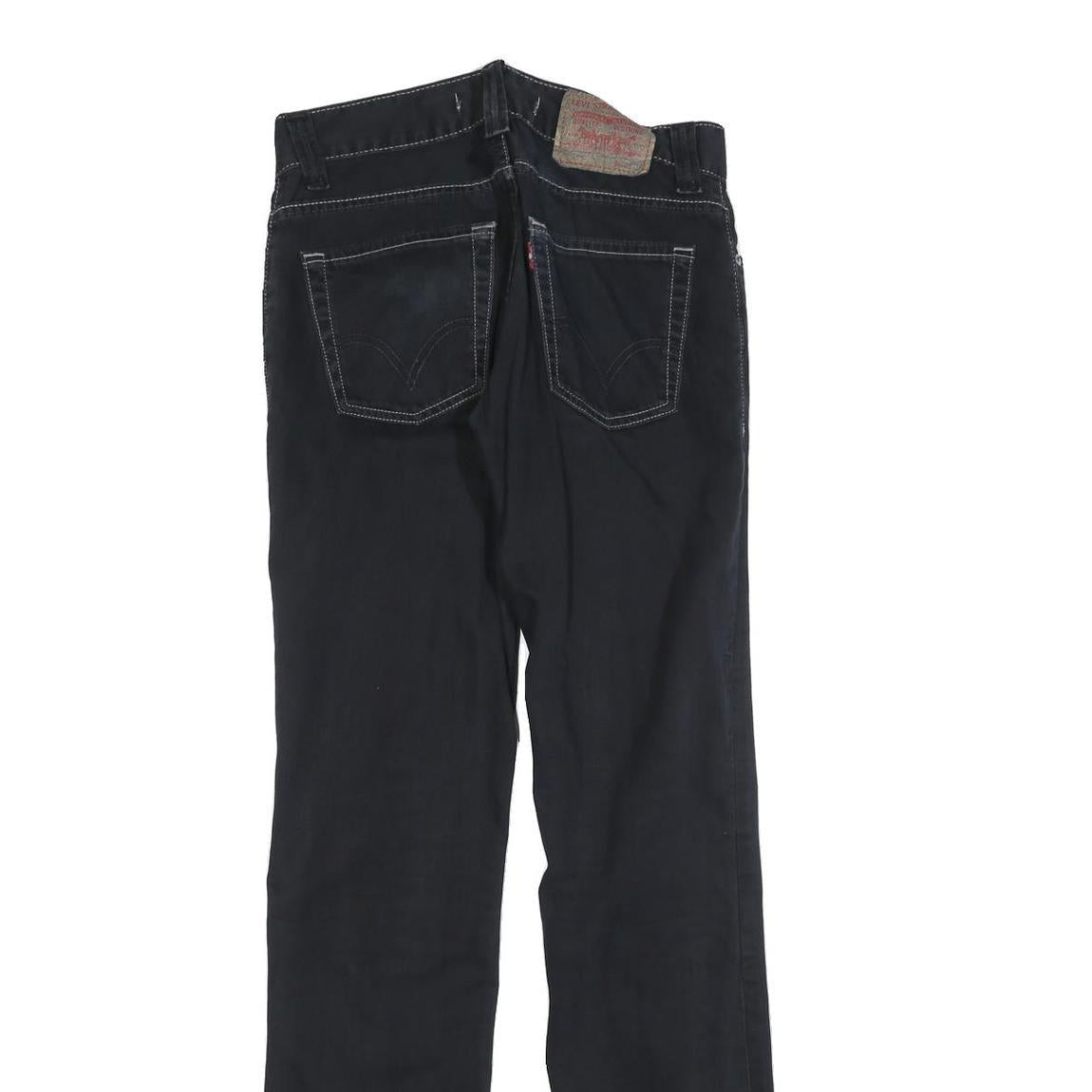 LEVI'S 511 SLIM Mens Jeans Black Slim Skinny Denim W32 L36 Zip Cotton Blend