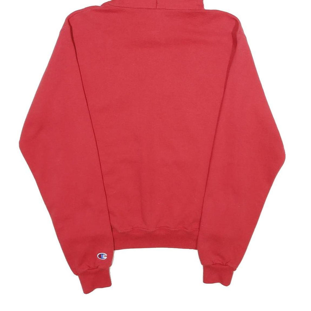 CHAMPION Mens Red Simpson University Pullover Hoodie S Cotton Blend Casual