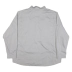 CARHARTT Mens Grey Iron Mountain Cotton Blend Work Shirt 2XL Long Sleeve Button