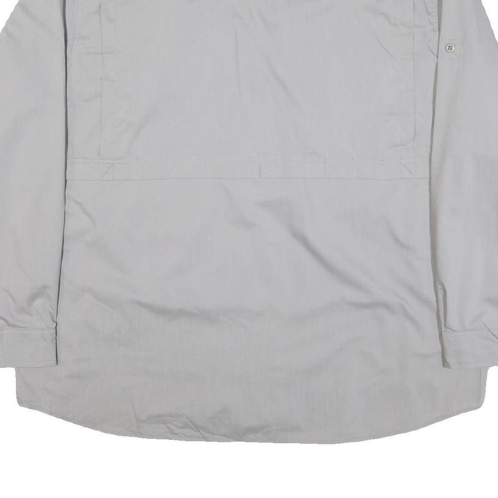 CARHARTT Mens Grey Iron Mountain Cotton Blend Work Shirt 2XL Long Sleeve Button