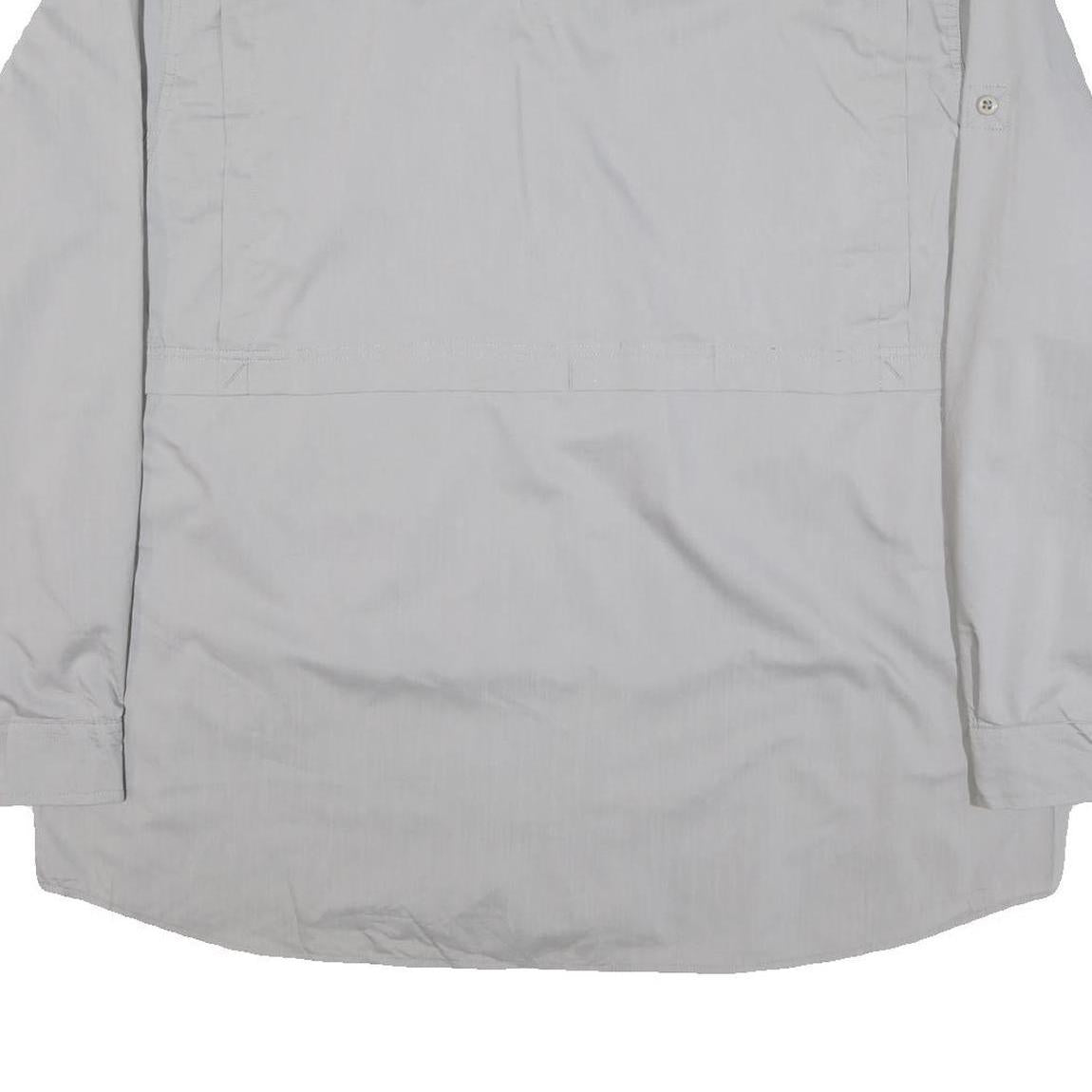 CARHARTT Mens Grey Iron Mountain Cotton Blend Work Shirt 2XL Long Sleeve Button