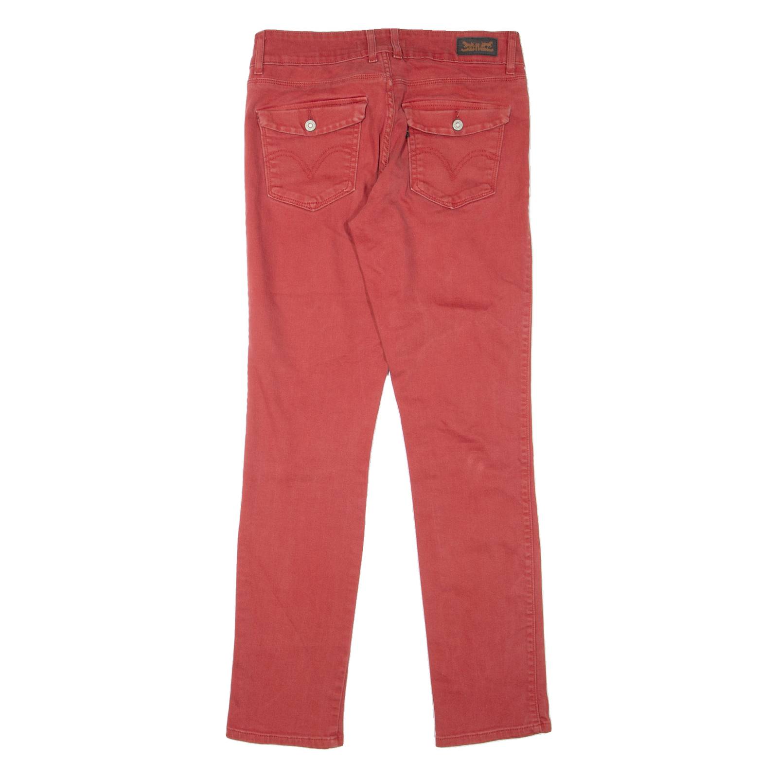 LEVI'S Mid Rise Womens Jeans Red Slim Skinny W29 L30