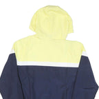 FILA Mens Yellow & Navy Colourblock Hooded Zip Jacket L Polyester Blend Sporty
