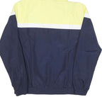 FILA Mens Yellow & Navy Colourblock Hooded Zip Jacket L Polyester Blend Sporty