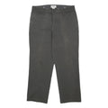 DOCKERS Mens Cotton Blend Black Regular Straight Trousers W34 L29 Classic Casual