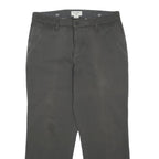 DOCKERS Mens Cotton Blend Black Regular Straight Trousers W34 L29 Classic Casual