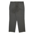 DOCKERS Mens Cotton Blend Black Regular Straight Trousers W34 L29 Classic Casual