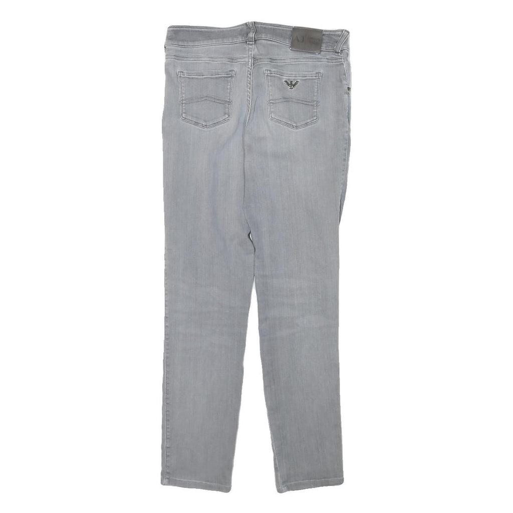 ARMANI JEANS Womens Slim Light Blue Denim Jeans W27 L26 Stylish Zip Closure