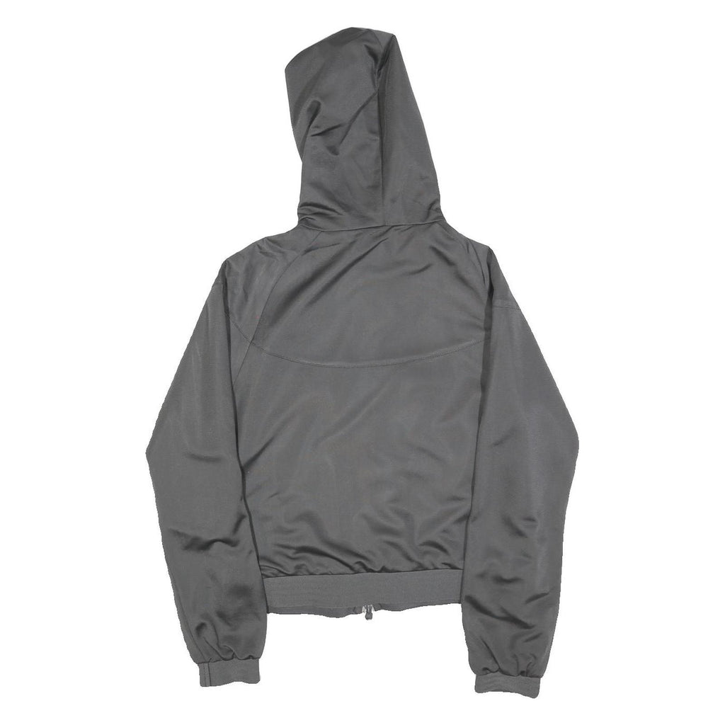 NIKE Mens Grey Air Hooded Jacket S Polyester Plain Zip Sportswear