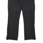 MILLET Womens Black Regular Fit Straight Trousers W32 L30 Outdoor Zip Closure