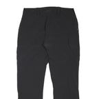 MILLET Womens Black Regular Fit Straight Trousers W32 L30 Outdoor Zip Closure