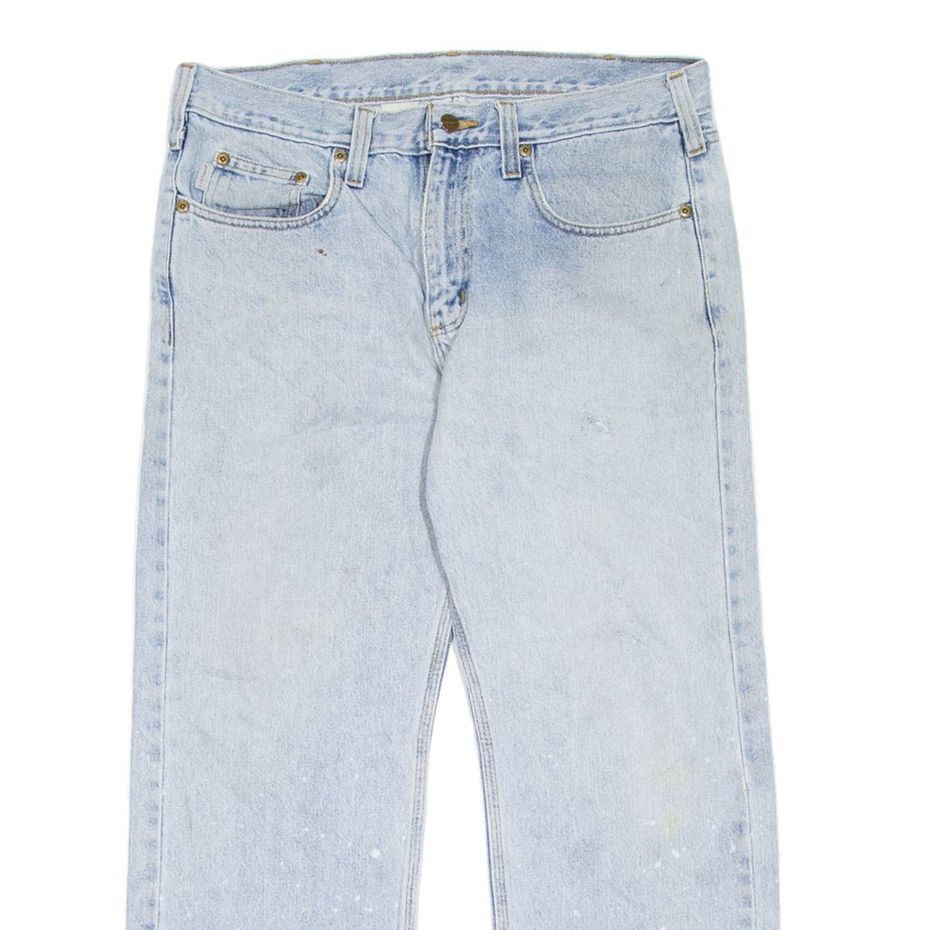 CARHARTT Workwear Mens Jeans Blue Regular Straight W34 L26