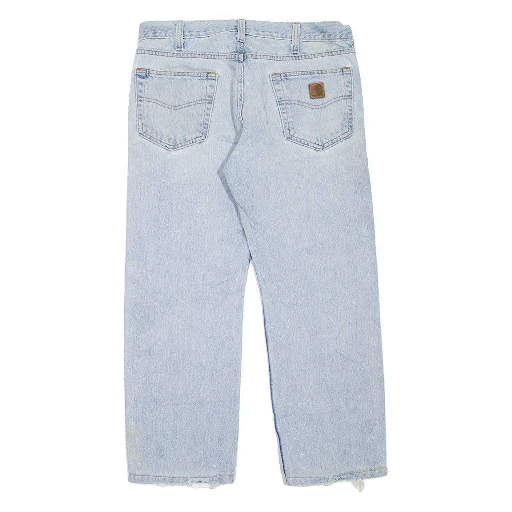 CARHARTT Workwear Mens Jeans Blue Regular Straight W34 L26