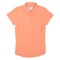 COLUMBIA Omni-shade Sun Protect Womens Shirt Orange Collared XS