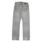 LEVI'S Mens Regular Fit Grey Denim Jeans W29 L30 Casual Button Closure
