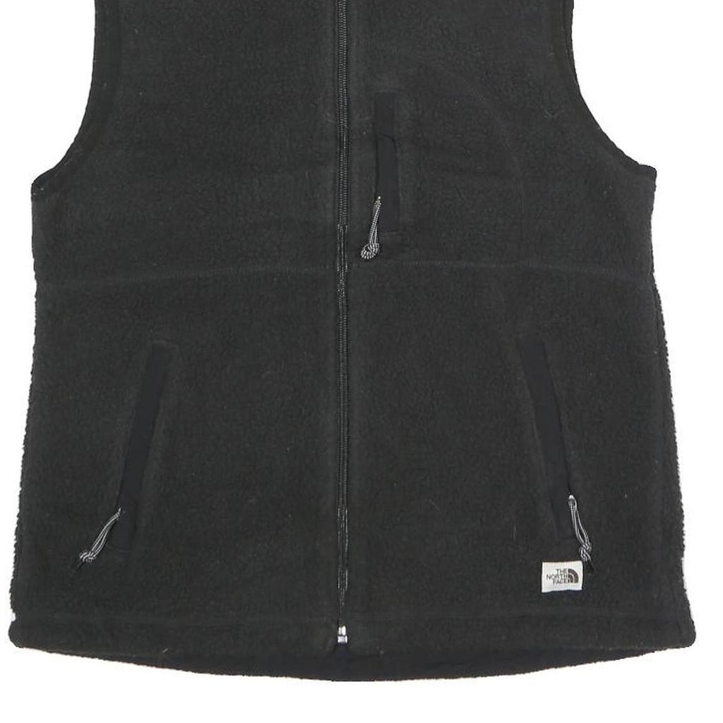 THE NORTH FACE Womens Black Zip Jacket S Polyester Fleece Outdoor Warm Vest
