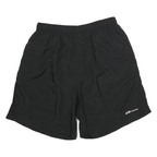 REEBOK Mens Black Sports Shorts XL W30 Lightweight Polyester Blend Casual
