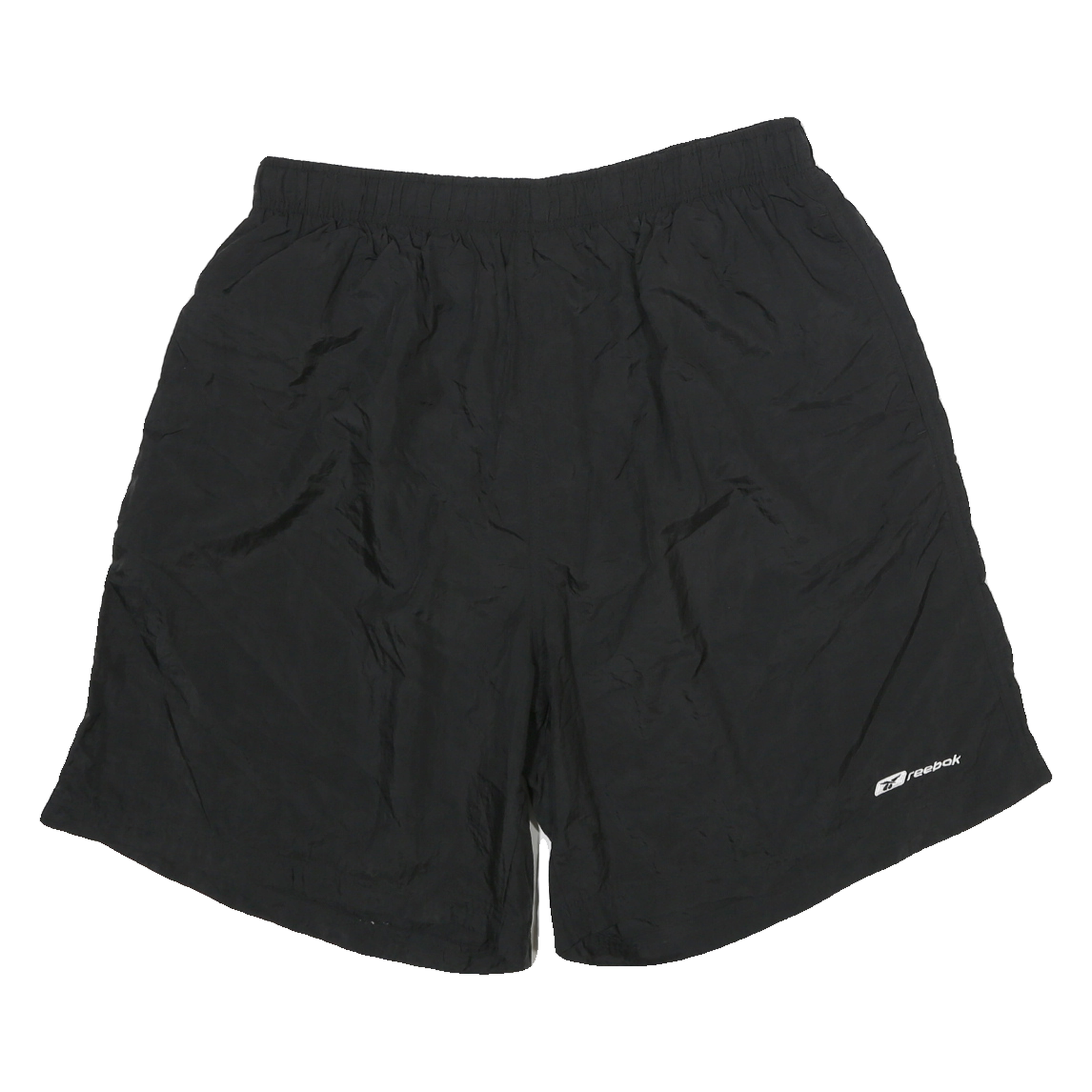 REEBOK Mens Black Sports Shorts XL W30 Lightweight Polyester Blend Casual