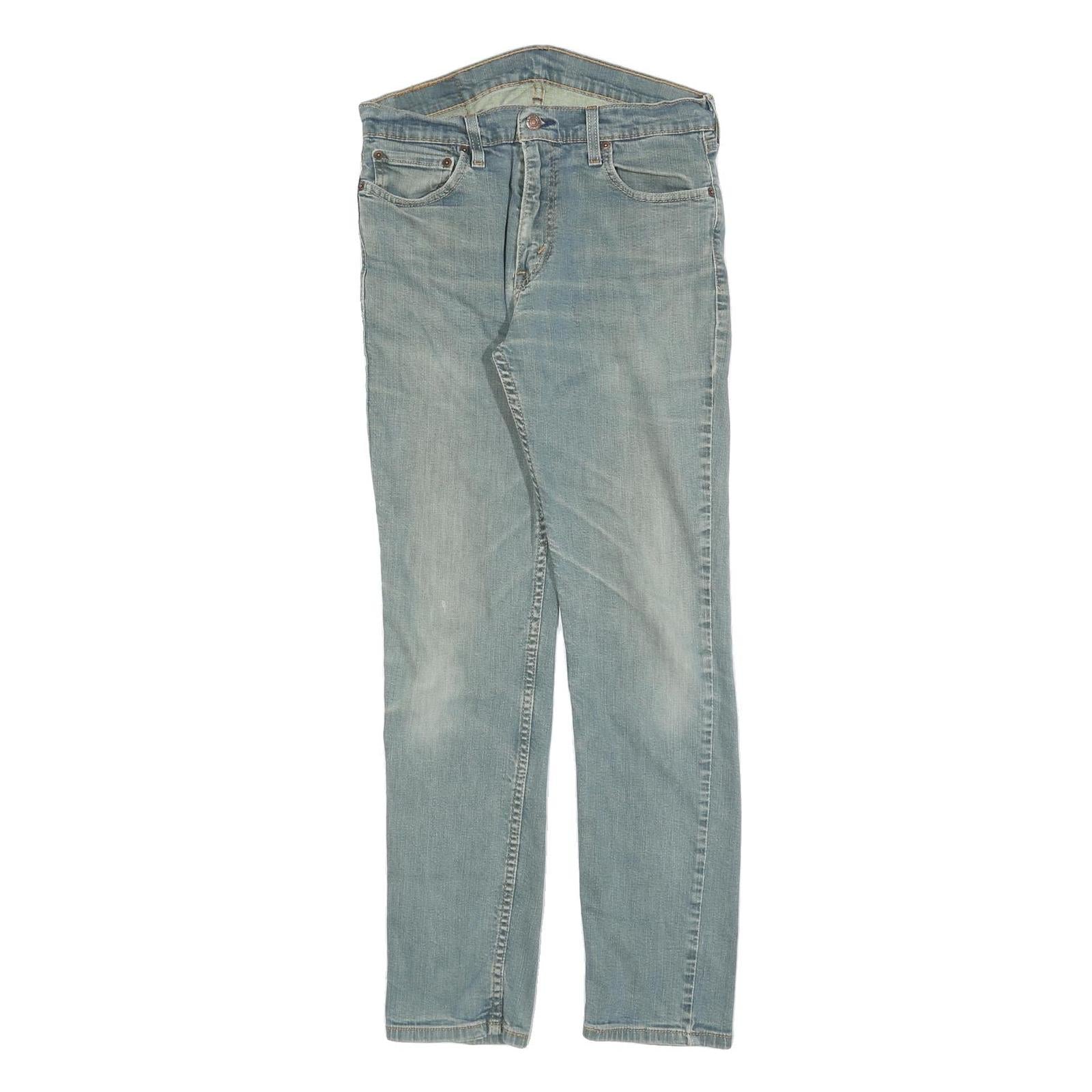 LEVI'S 511 Slim Mens Jeans Blue Slim Skinny Denim Light W32 L29 Stylish Cotton