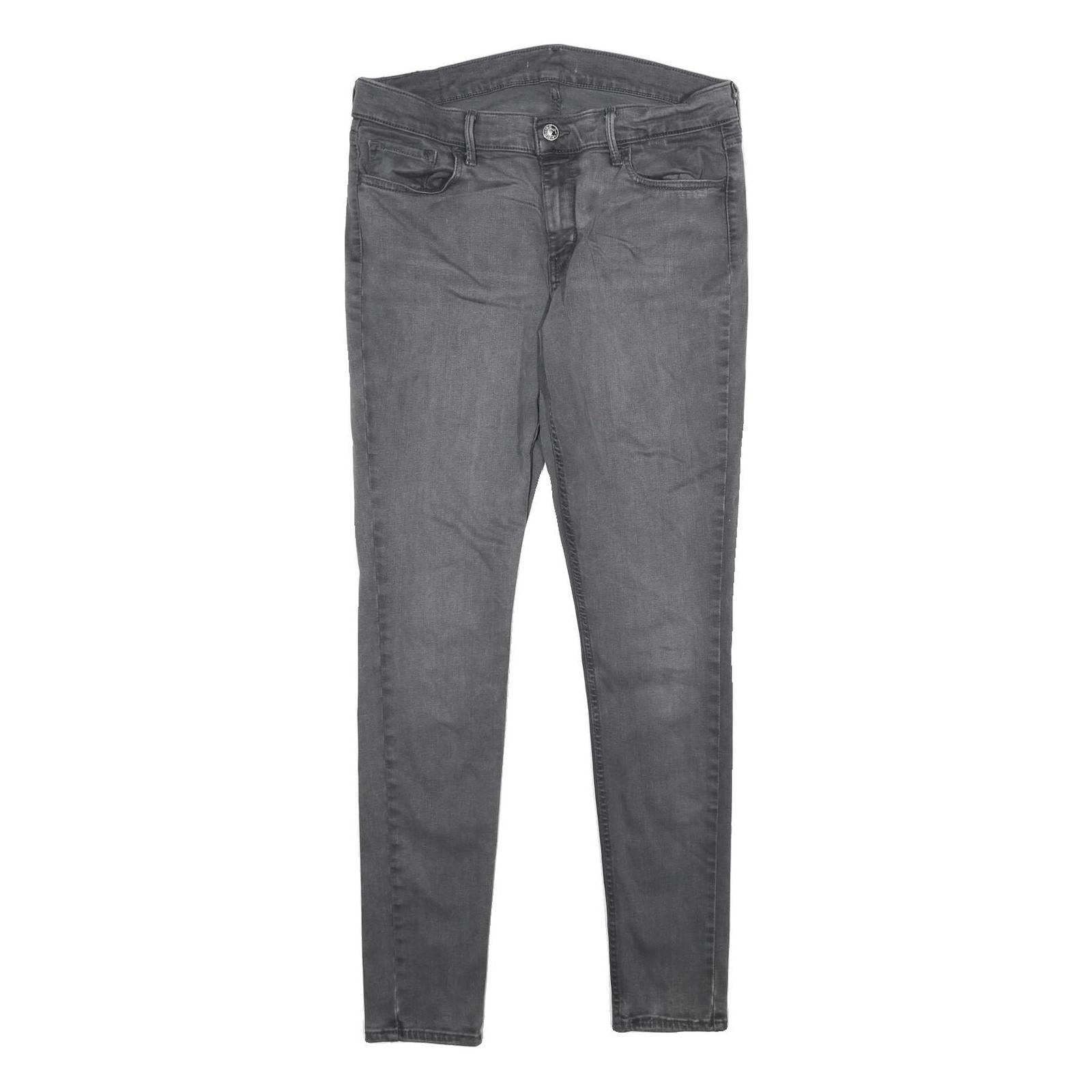 LEVI'S Womens Jeans Grey Relaxed Skinny Denim Medium W30 L32 Classic Zip Pockets