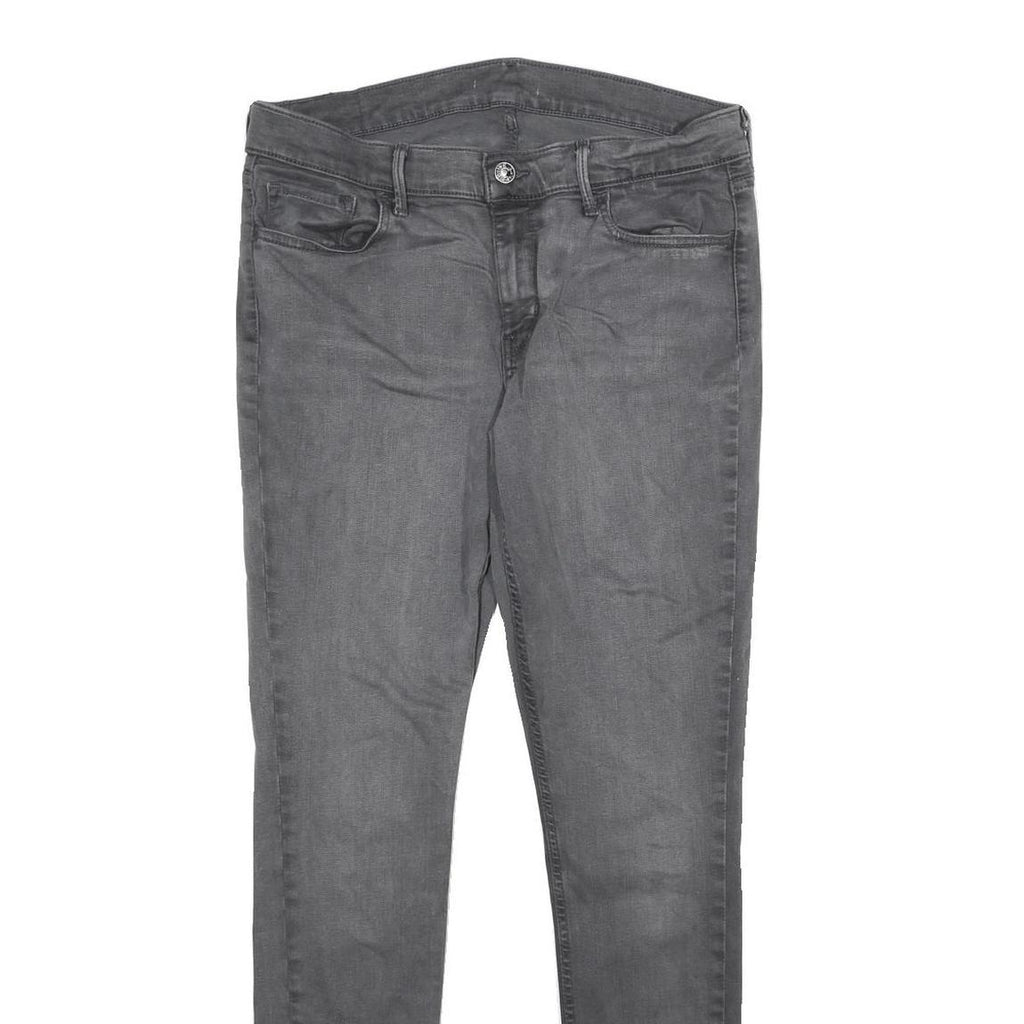 LEVI'S Womens Jeans Grey Relaxed Skinny Denim Medium W30 L32 Classic Zip Pockets