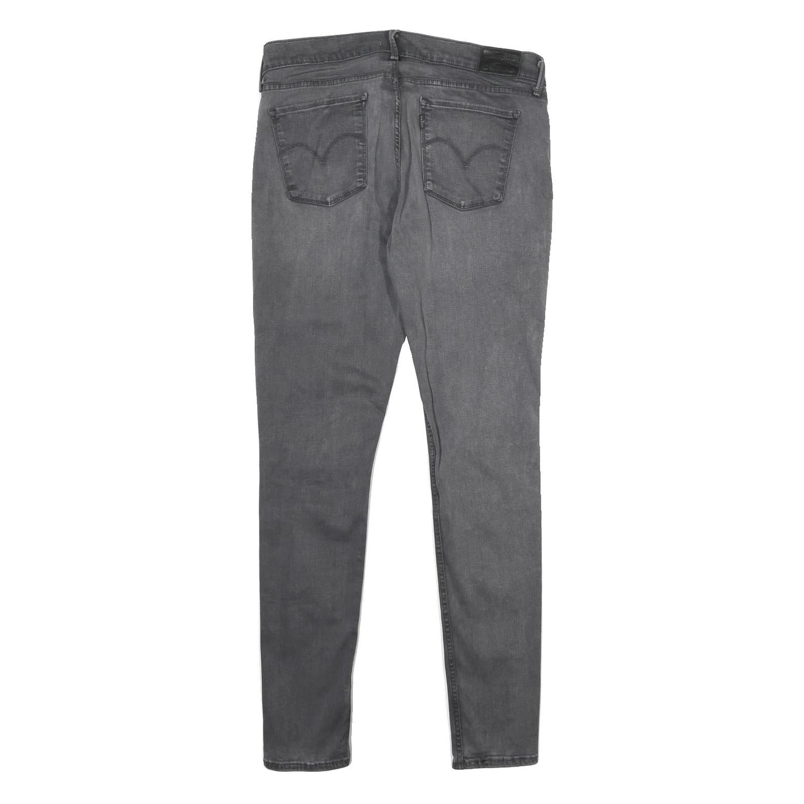 LEVI'S Womens Jeans Grey Relaxed Skinny Denim Medium W30 L32 Classic Zip Pockets