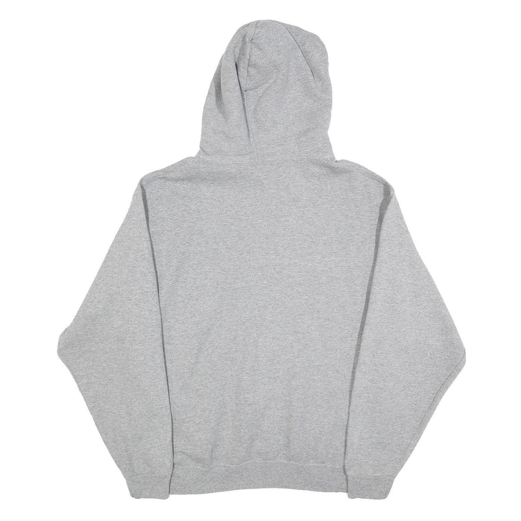 JERZEES Mens Grey Benicia Panthers Hoodie L Cotton Blend Pullover Sweatshirt