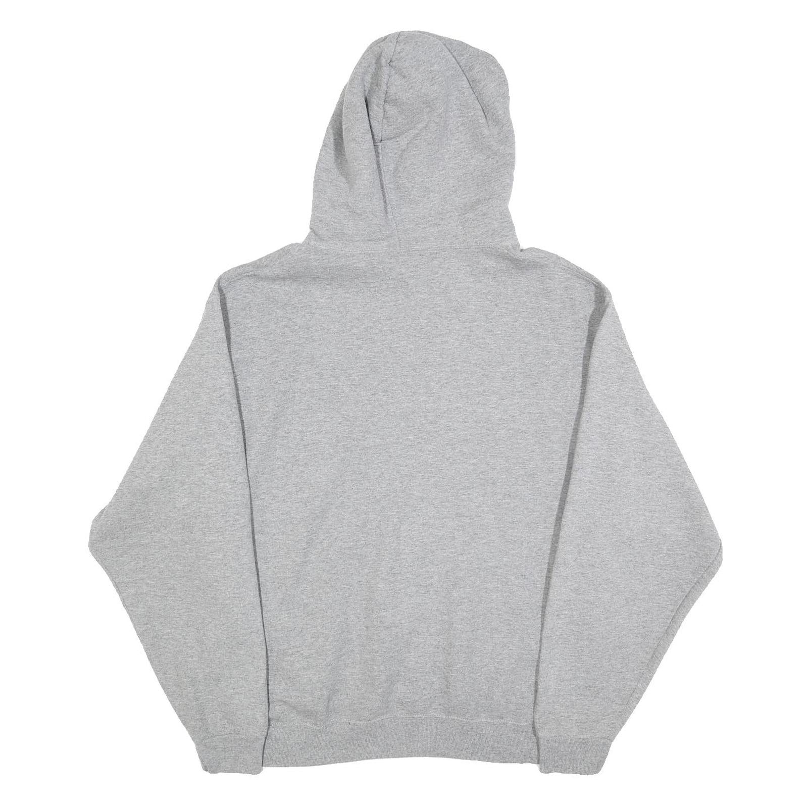 JERZEES Mens Grey Benicia Panthers Hoodie L Cotton Blend Pullover Sweatshirt