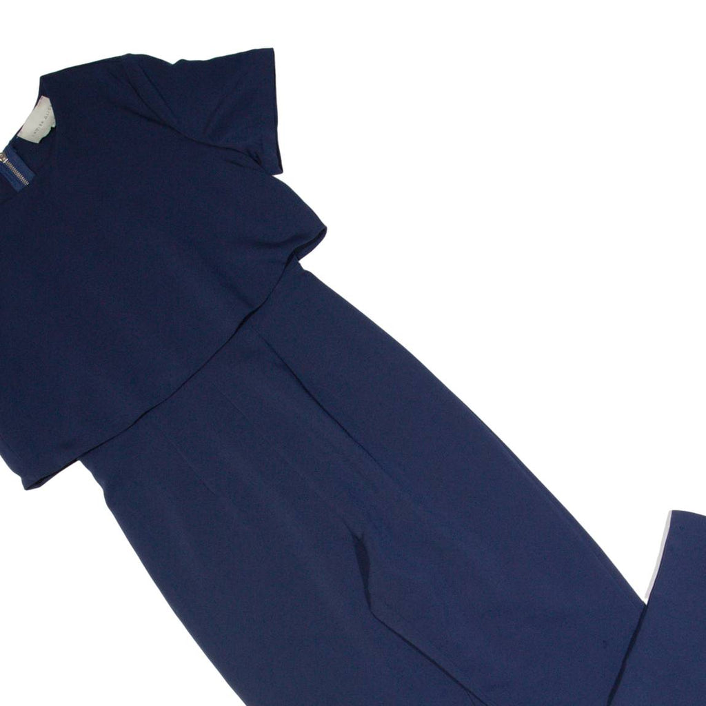 LAVISH ALICE Womens Jumpsuit Blue Tapered UK 10