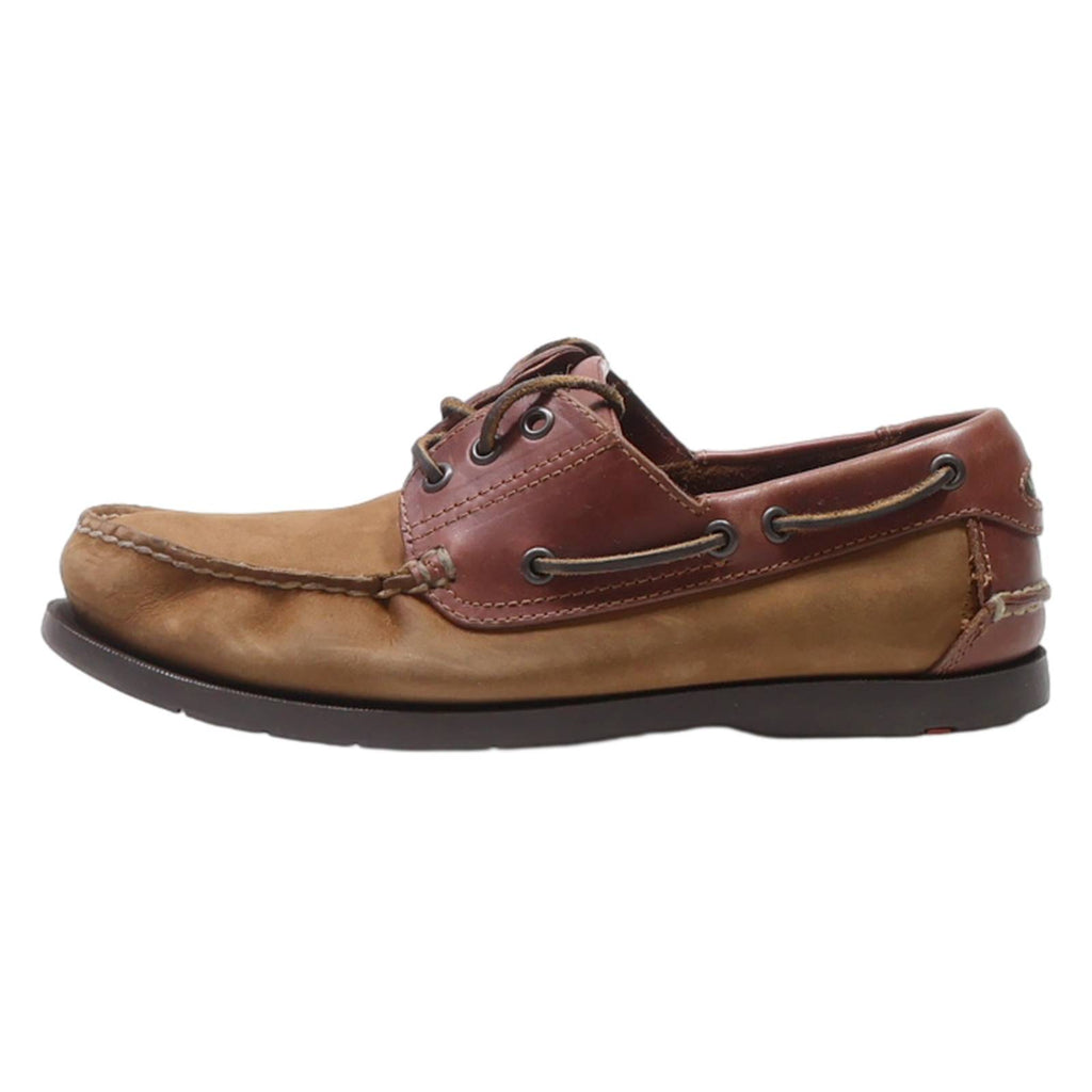 LLOYD Boat Shoes Brown Leather Mens UK 7.5