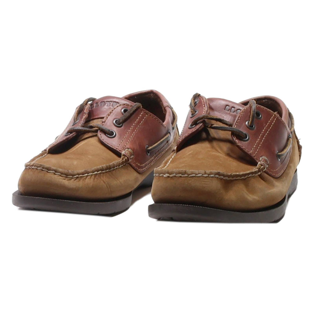 LLOYD Boat Shoes Brown Leather Mens UK 7.5