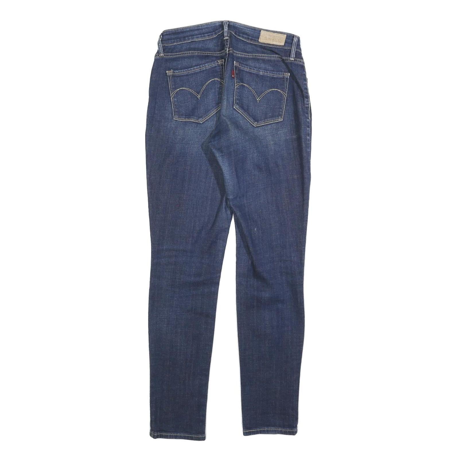 LEVI'S Womens Jeans Blue Slim Skinny Denim Medium W27 L30 Zip Pocket Casual