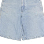 EDWIN Womens Light Blue Denim Casual Shorts S W27 Relaxed Fit