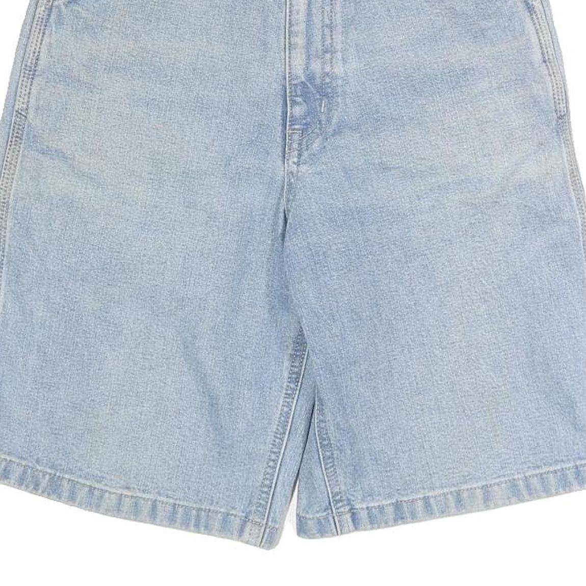 EDWIN Womens Light Blue Denim Casual Shorts S W27 Relaxed Fit
