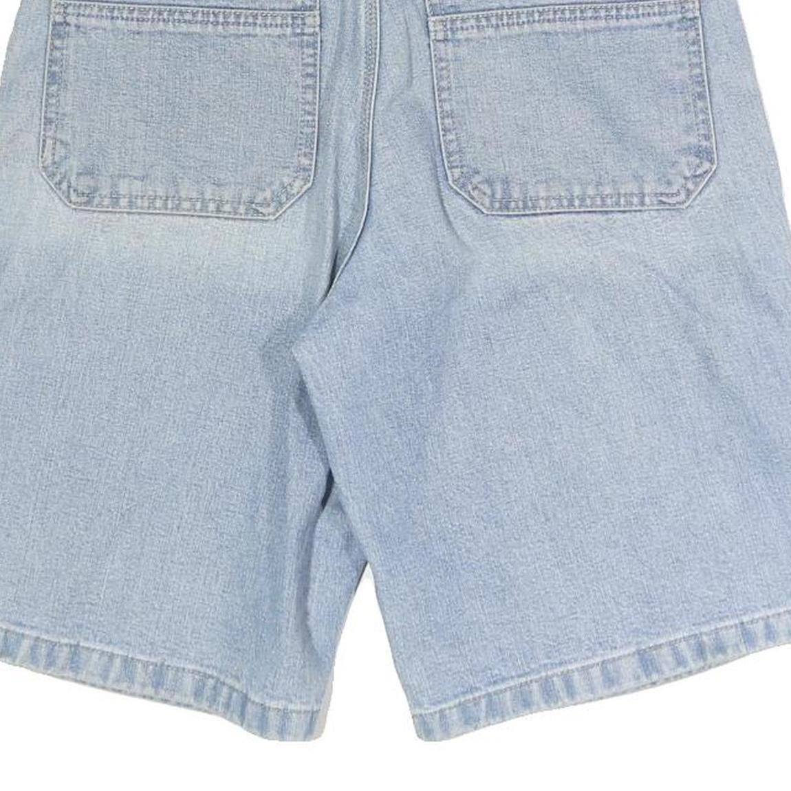 EDWIN Womens Light Blue Denim Casual Shorts S W27 Relaxed Fit