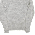 ALL SAINTS Mens Grey Plain Cotton Blend Crew Neck Basic Knit Jumper XS Casual