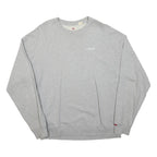 LEVI'S Mens Grey Crew Neck Sweatshirt S Cotton Blend Casual Pullover