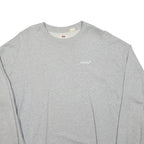 LEVI'S Mens Grey Crew Neck Sweatshirt S Cotton Blend Casual Pullover