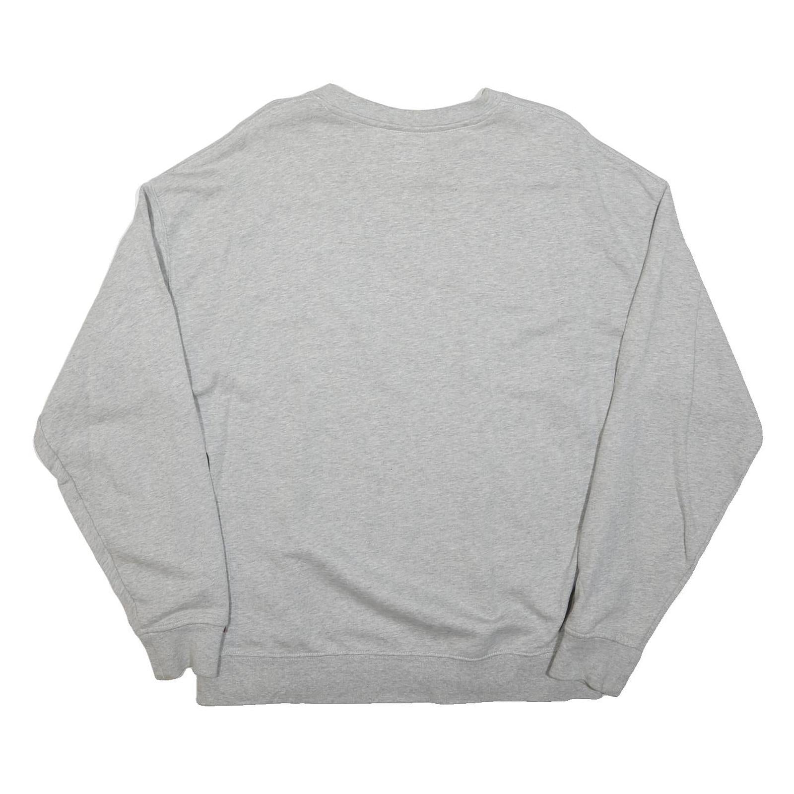 LEVI'S Mens Grey Crew Neck Sweatshirt S Cotton Blend Casual Pullover