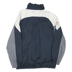 NFL Mens Navy White Grey Zip Jacket XL Polyester Blend Plain Sportswear Track