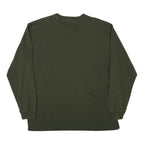 CARHARTT Mens Green Long Sleeve Crew Neck Pocket T-Shirt L Cotton Blend