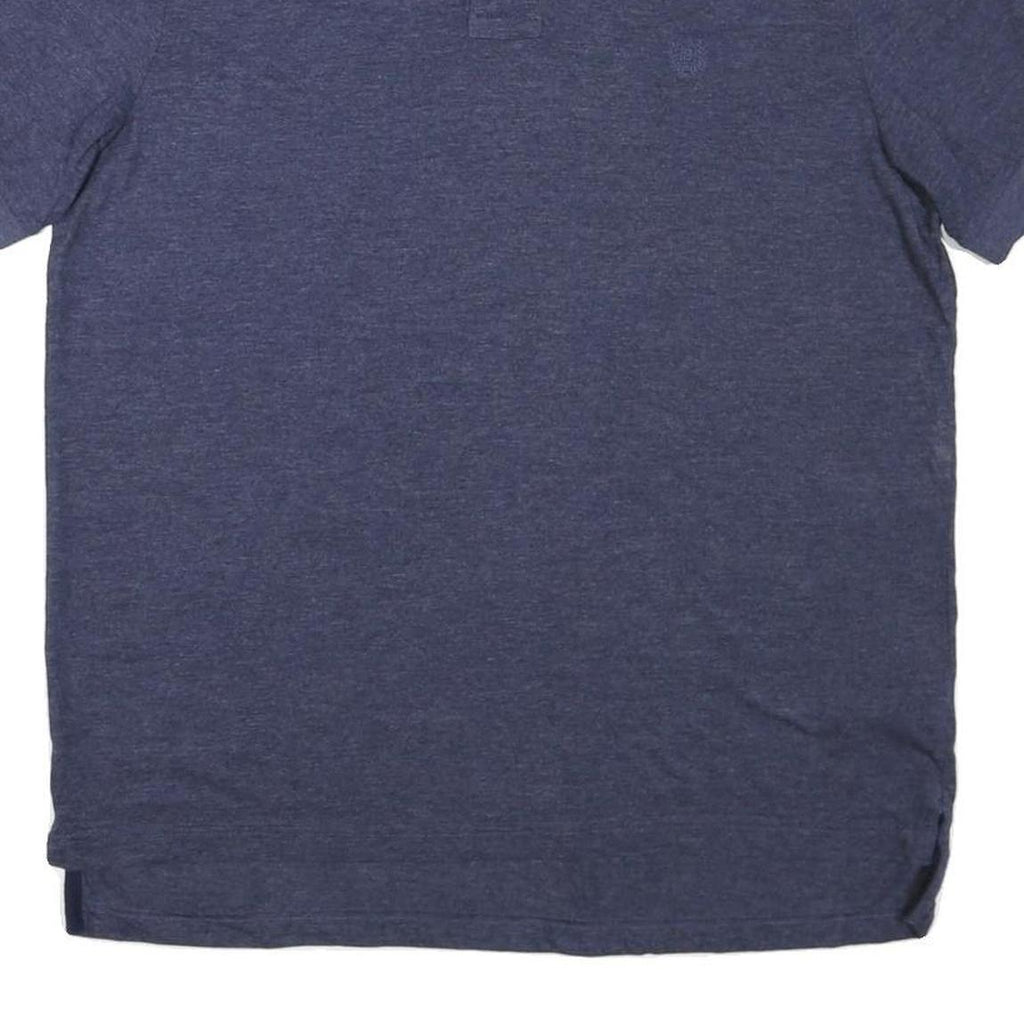 CHAPS Mens Blue Polo Shirt Short Sleeve Plain L Casual Classic Style
