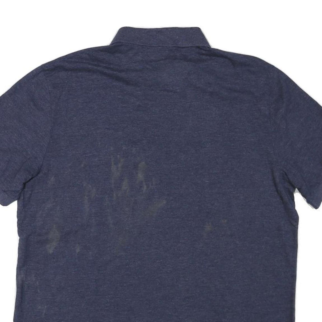 CHAPS Mens Blue Polo Shirt Short Sleeve Plain L Casual Classic Style