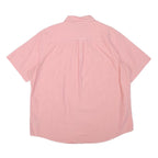 CHAPS Mens Pink Cotton Blend Shirt 2XL Button-Down Short Sleeve Casual