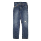 LEVI'S Mens Slim Blue Denim Light Wash Jeans W28 L30 Classic Zip Pockets