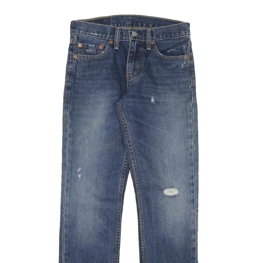 LEVI'S Mens Slim Blue Denim Light Wash Jeans W28 L30 Classic Zip Pockets