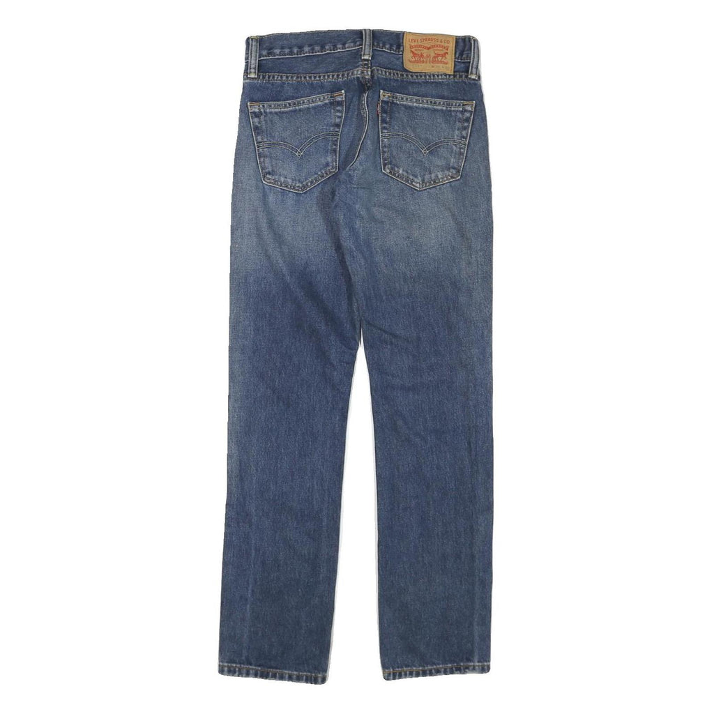 LEVI'S Mens Slim Blue Denim Light Wash Jeans W28 L30 Classic Zip Pockets