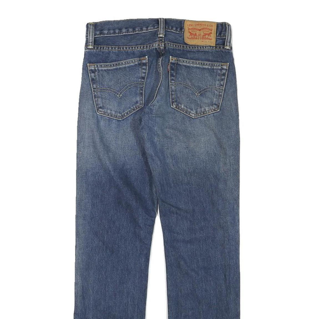 LEVI'S Mens Slim Blue Denim Light Wash Jeans W28 L30 Classic Zip Pockets